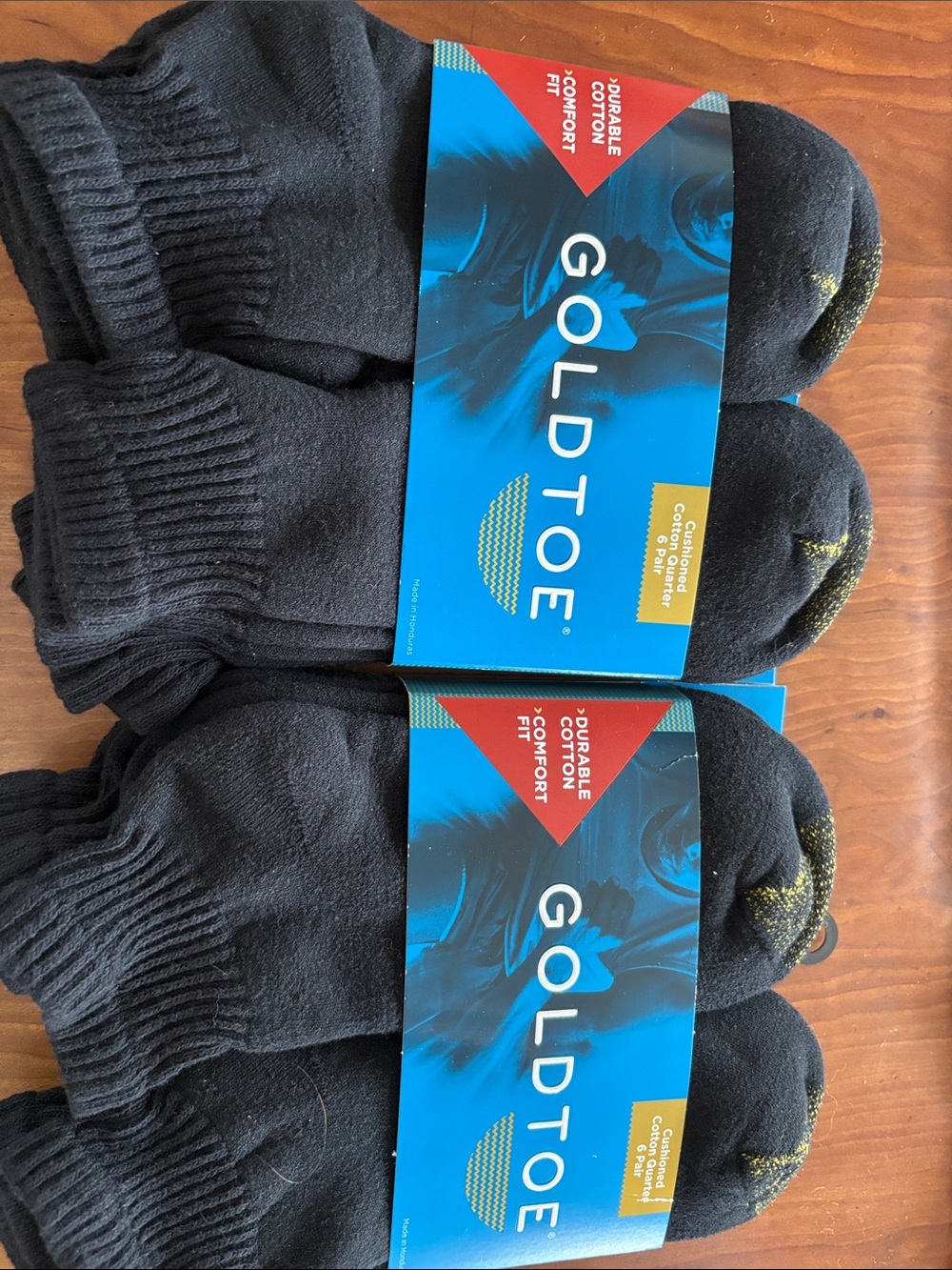 Gold Toe Men's Black Crew Cushion Socks - Two 6 Packs